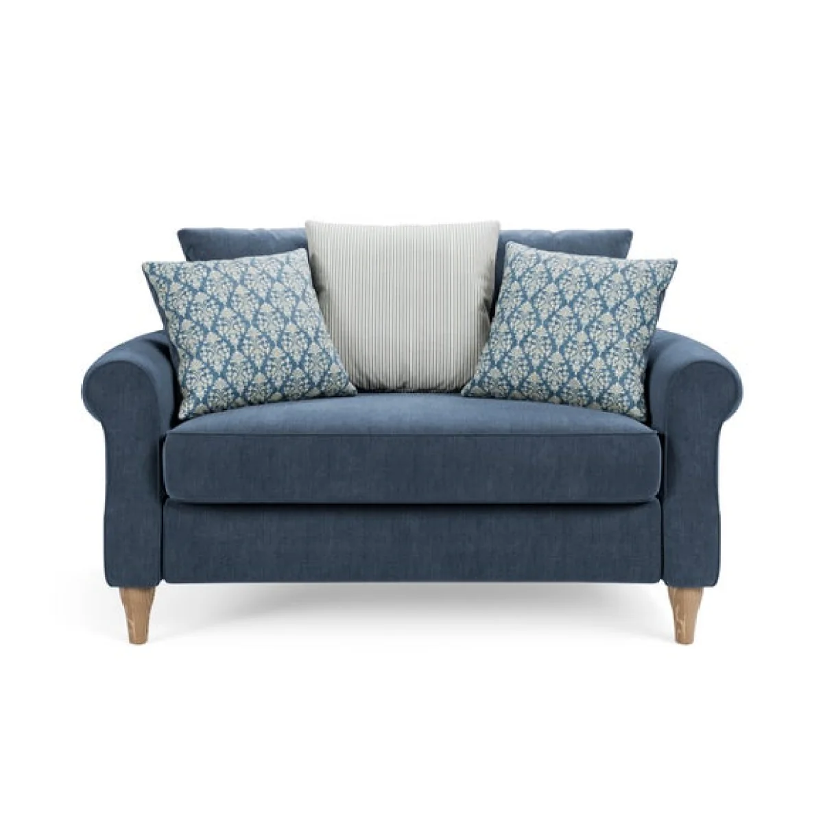 Millie Denim Chenille Combo Scatter Back Love Seat – image 7