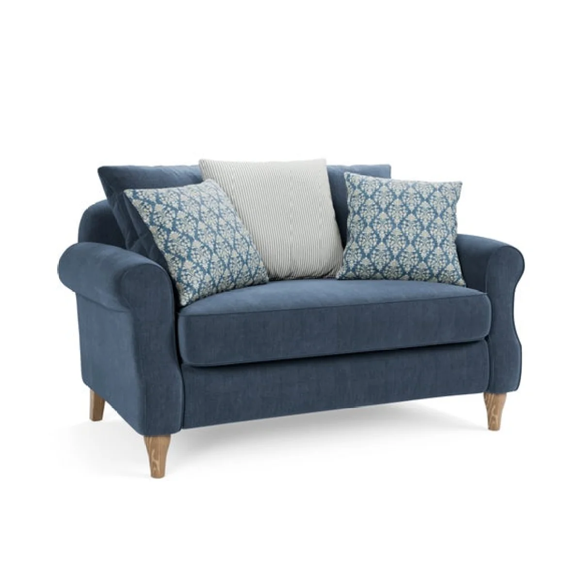 Millie Denim Chenille Combo Scatter Back Love Seat – image 8