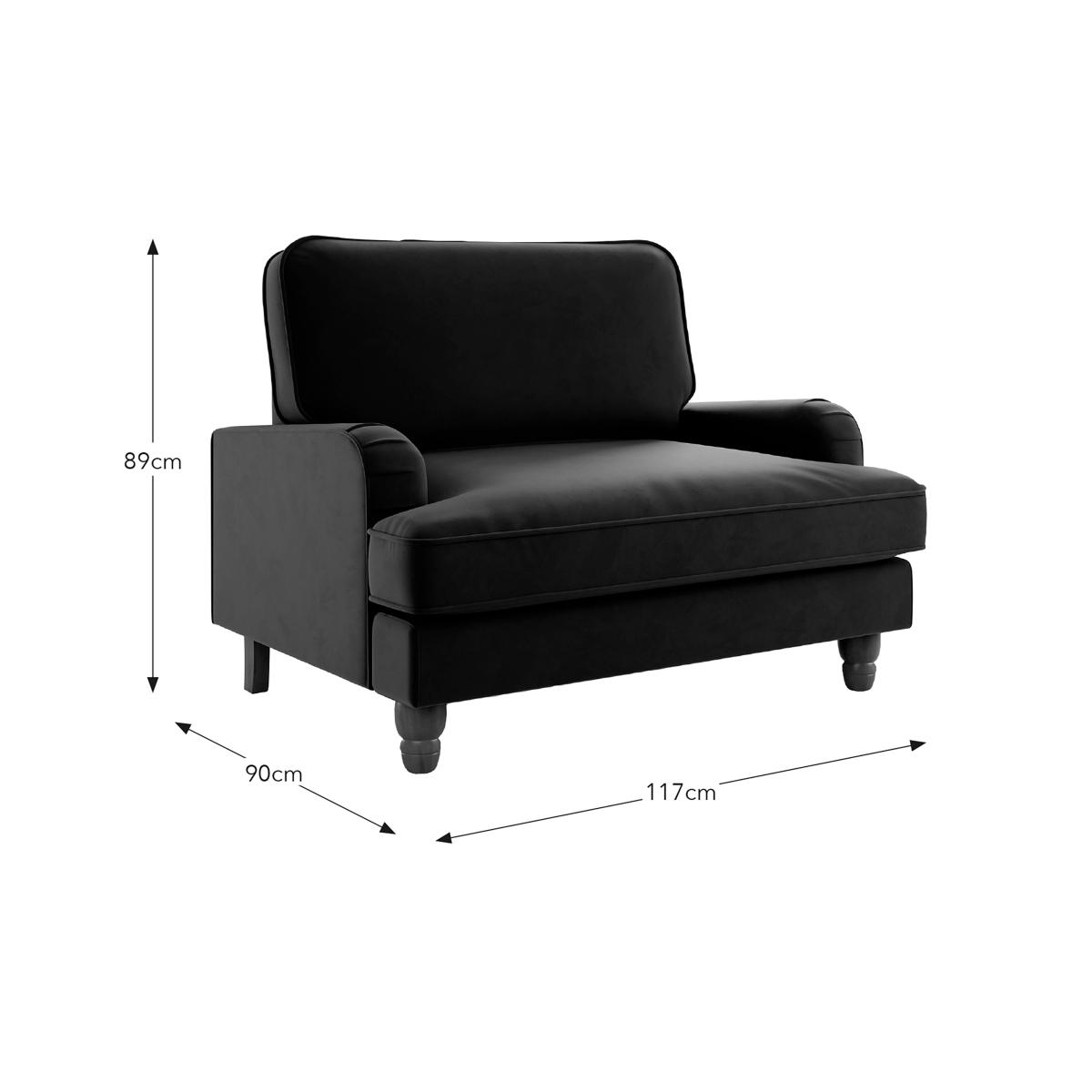 Beatrice Snuggle Sofa, Matte Velvet Bottle Green – image 7