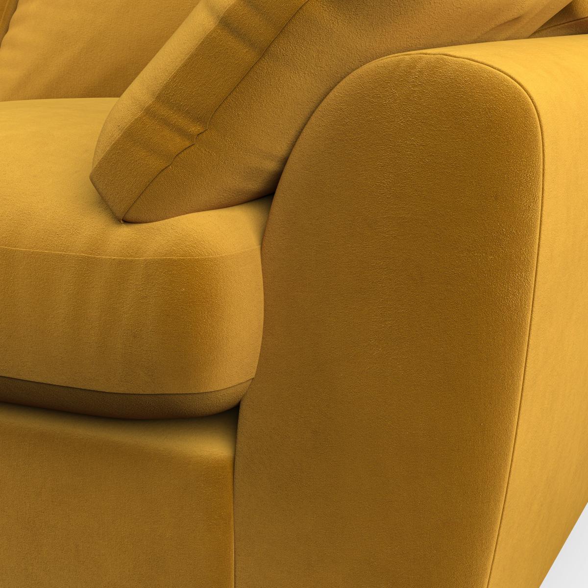 Madison Snuggle Chair House Velvet Amber Gold – image 2
