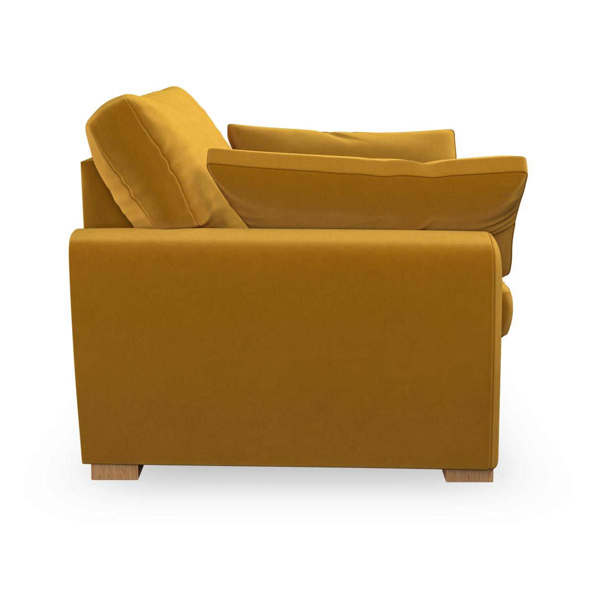 Madison Snuggle Chair House Velvet Amber Gold – image 6