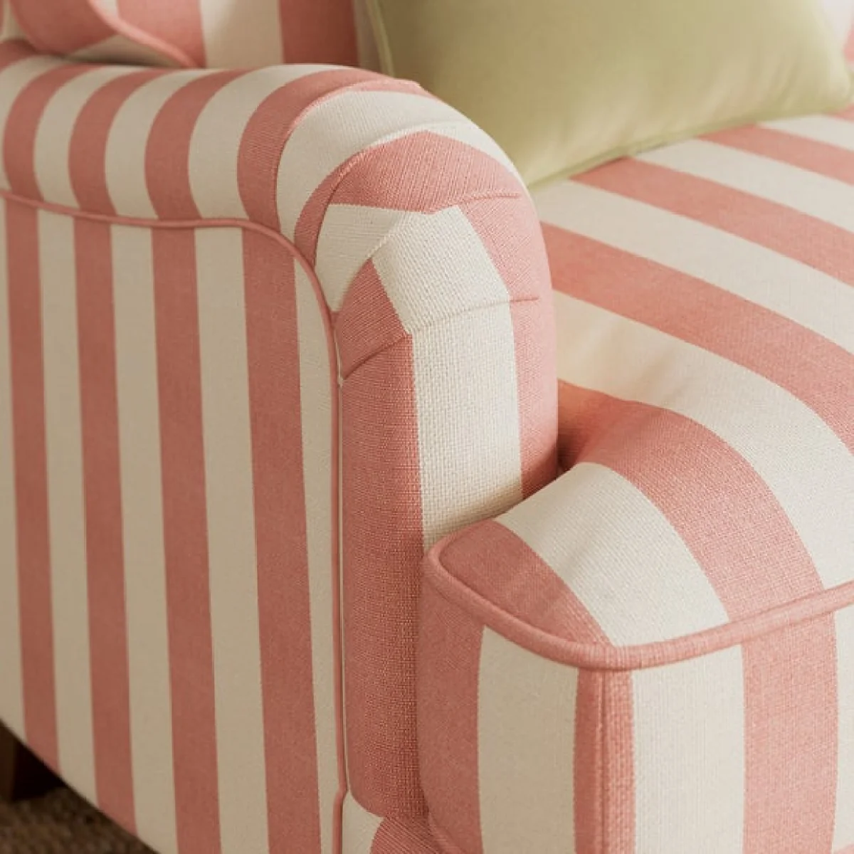 Beatrice II Woven Stripe Snuggle Chair – image 3