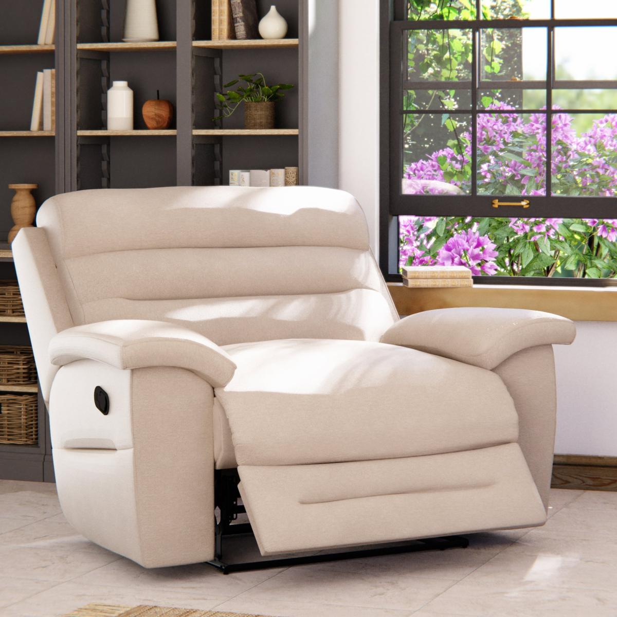 Lulworth Manual Recliner Snuggle Sofa Sand – image 2