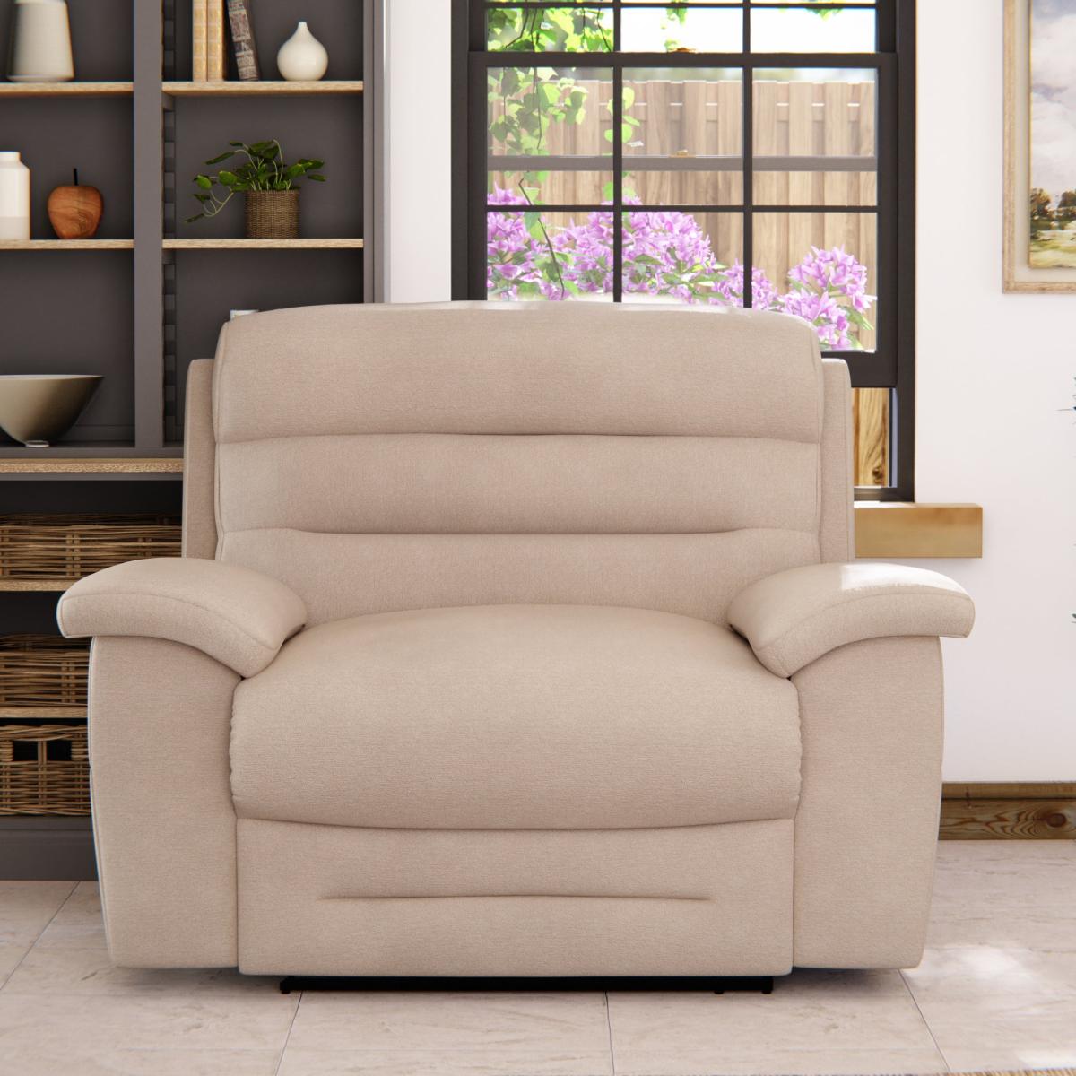 Lulworth Manual Recliner Snuggle Sofa Sand – image 3