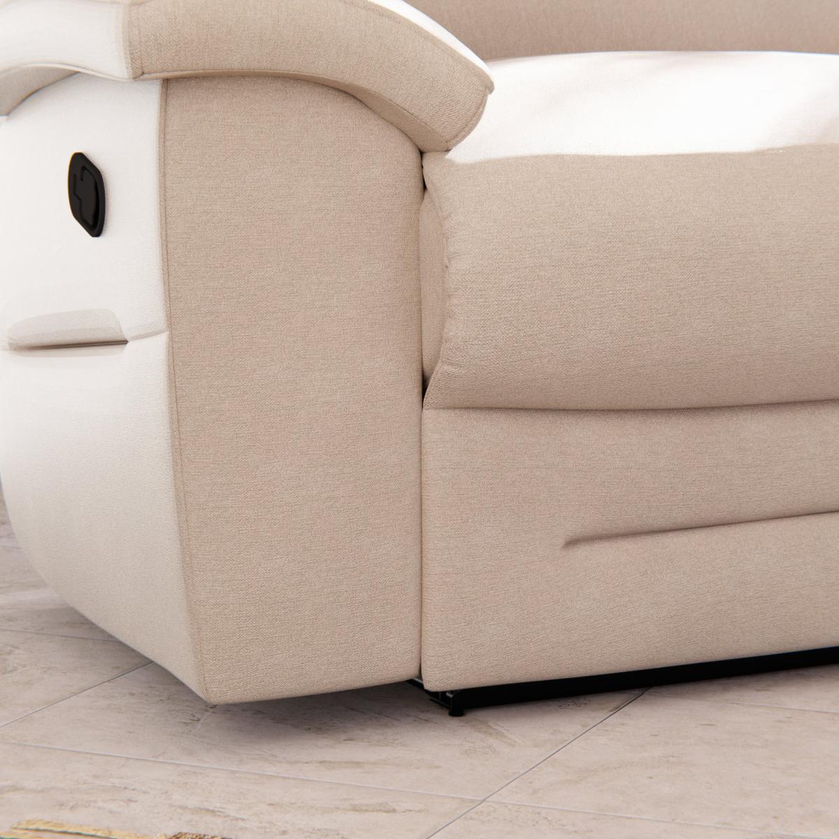 Lulworth Manual Recliner Snuggle Sofa Sand – image 8