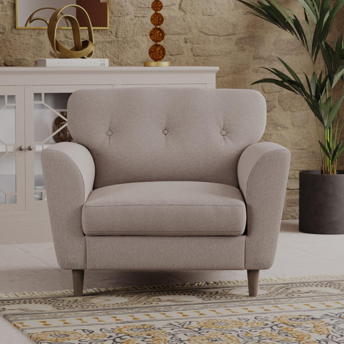Sven Tonal Weave Snuggle Chair Natural – image 2