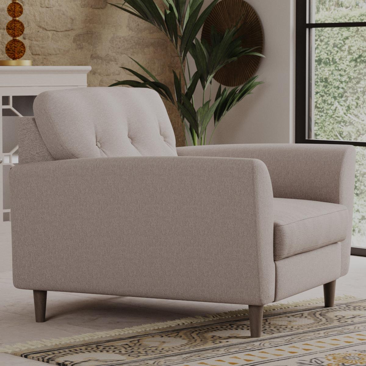 Sven Tonal Weave Snuggle Chair Natural – image 4