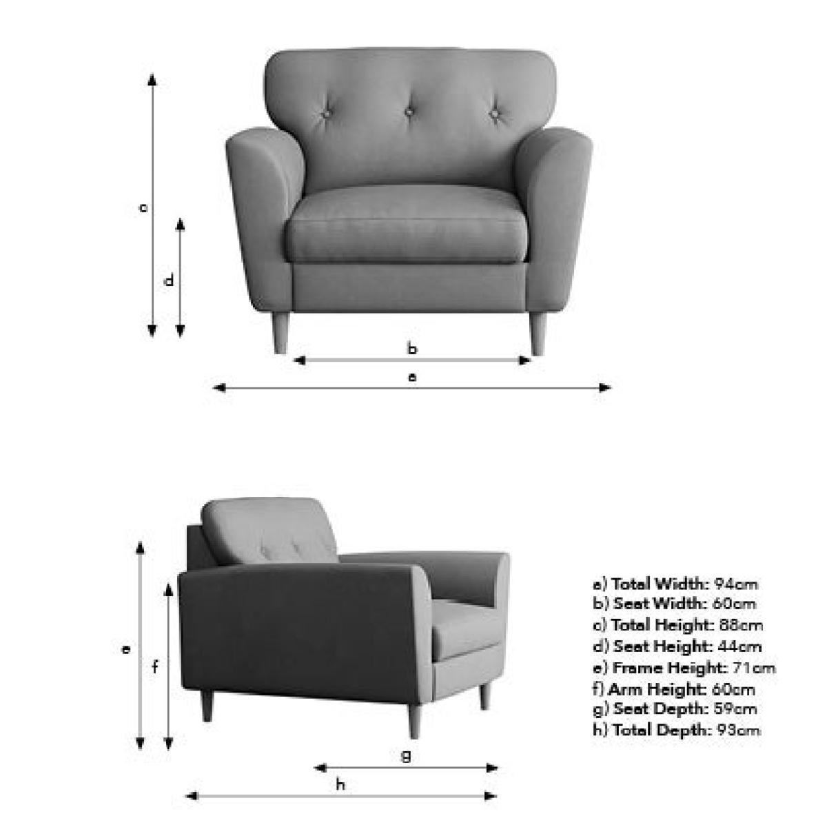 Sven Tonal Weave Snuggle Chair Natural – image 8