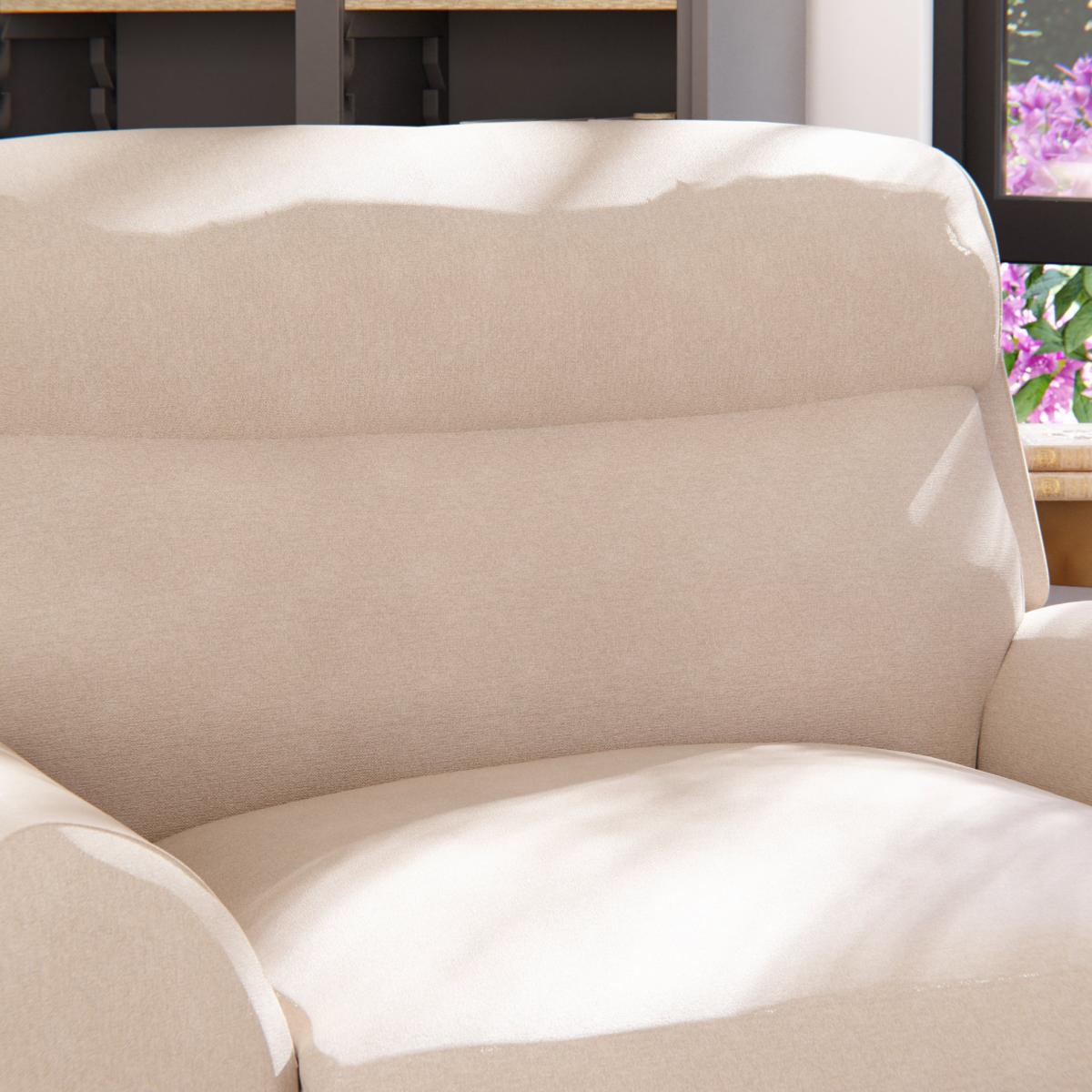 Wareham Power Recliner Snuggle Sofa Chenille Sand – image 7