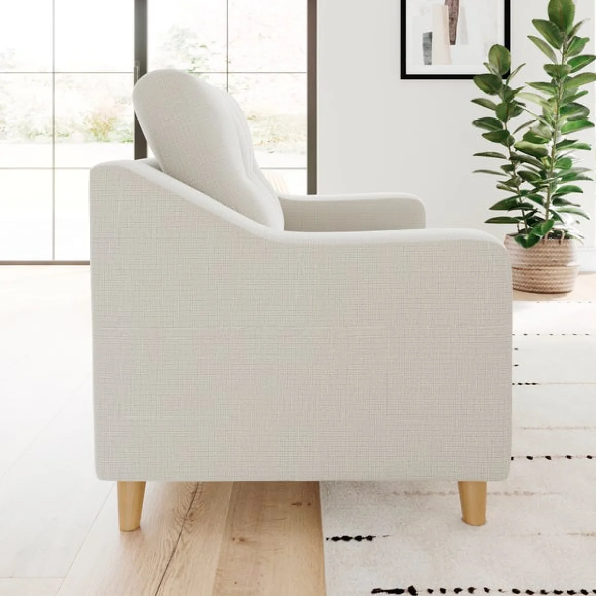 Baxter II Soft Texture Chenille Snuggle Chair – image 3
