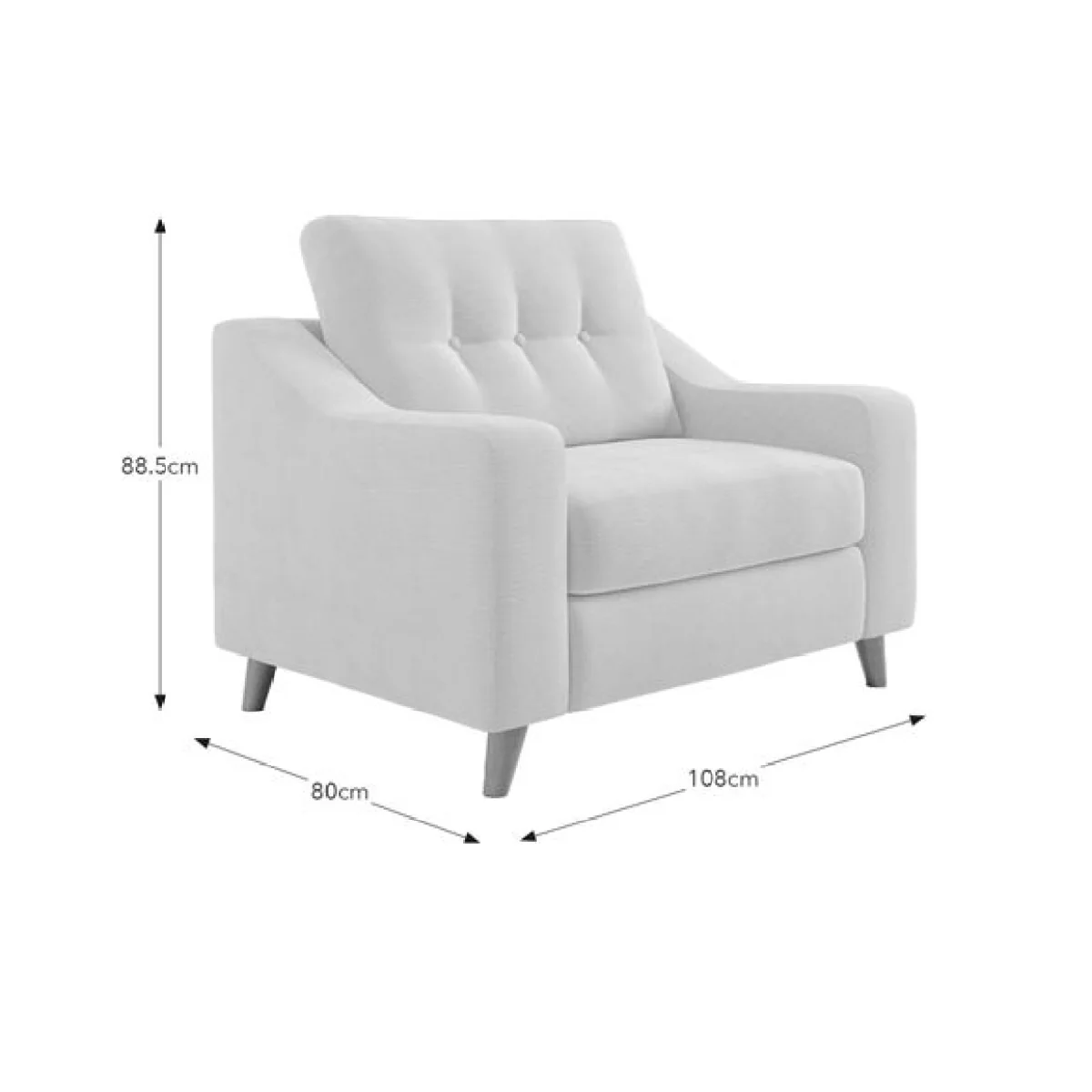 Baxter II Soft Texture Chenille Snuggle Chair – image 9