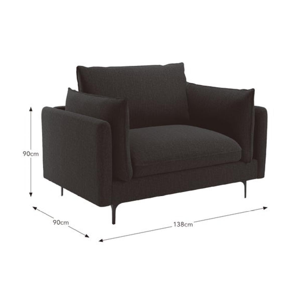 Ruby Textured Chenille Snuggle Chair – image 9