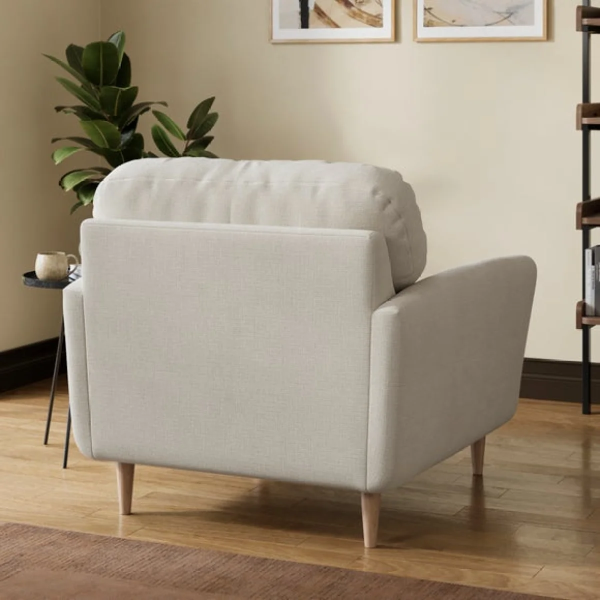 Sven Soft Texture Chenille Snuggle Chair – image 2