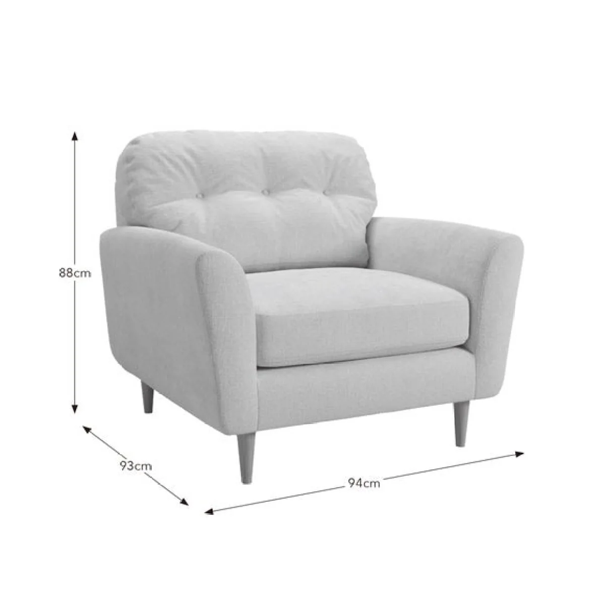 Sven Soft Texture Chenille Snuggle Chair – image 10