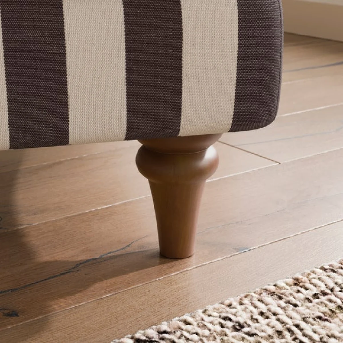 Beatrice II Woven Stripe Snuggle Chair – image 5