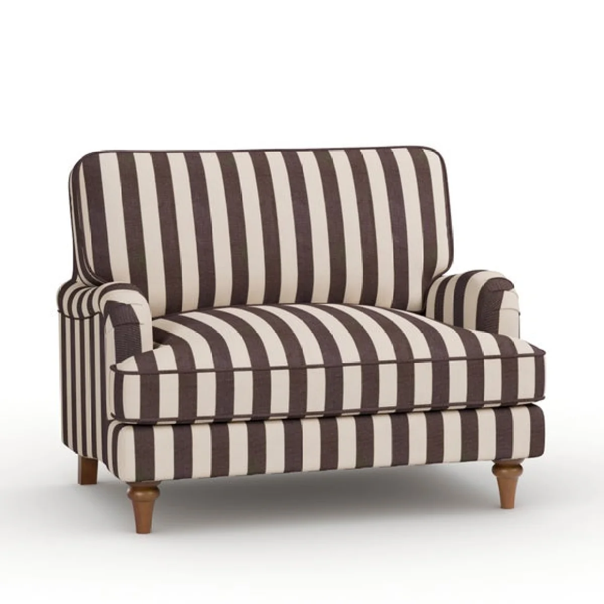 Beatrice II Woven Stripe Snuggle Chair – image 8