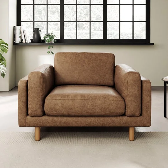 Newton Arizona Faux Leather Snuggle Chair – image 1