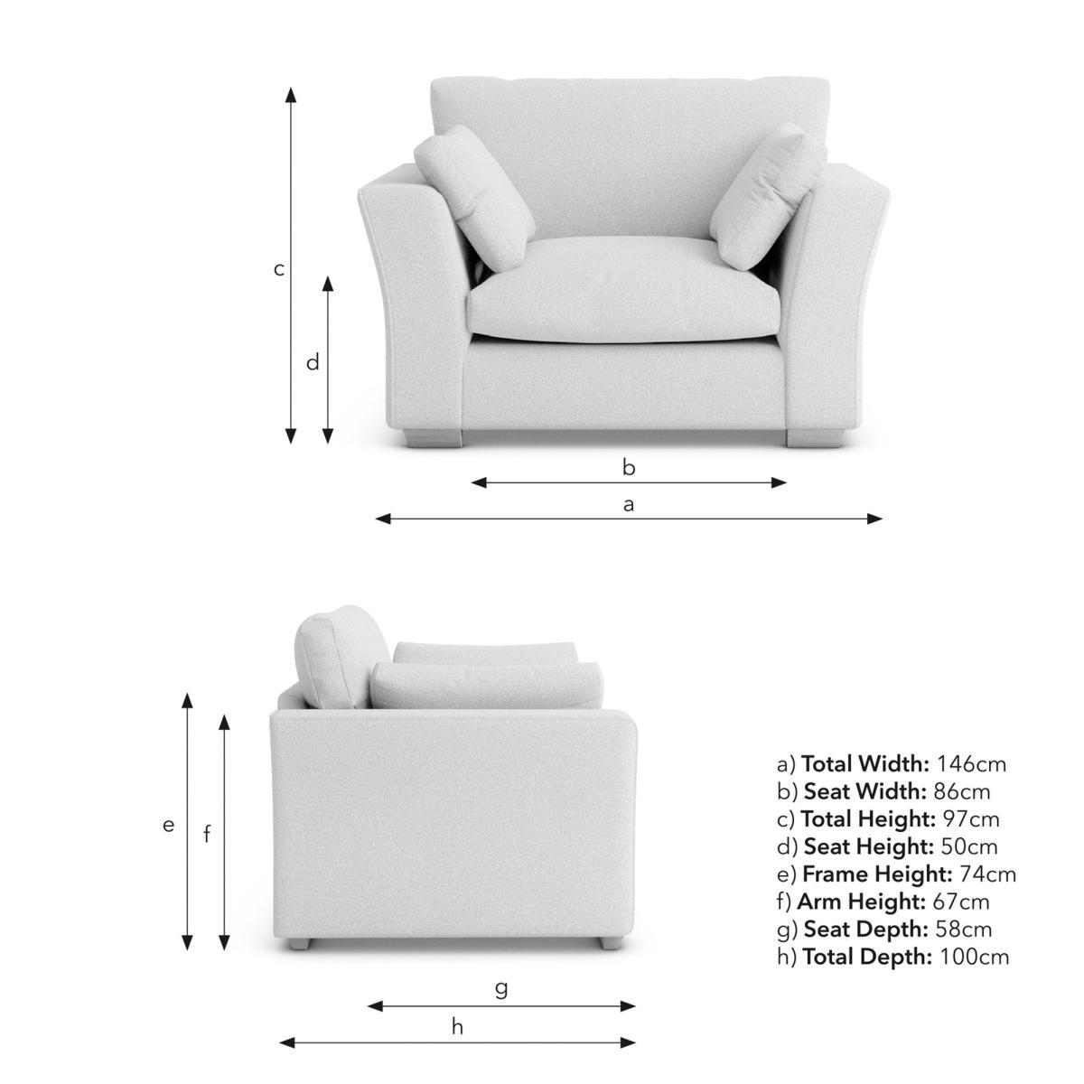 Blakeney Snuggle Chair Tonal Weave Natural – image 9