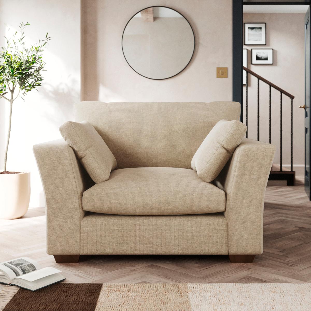 Blakeney Snuggle Chair Tonal Weave Natural – image 1