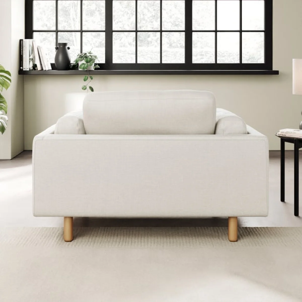 Newton Chenille Soft Texture Snuggle Chair – image 4
