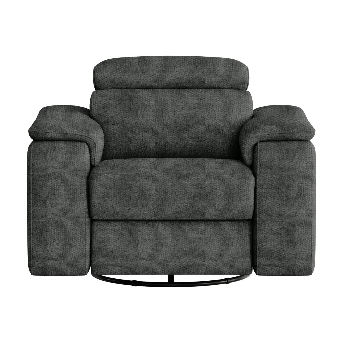 Nicoletti Italia - Davide Fabric Swivel Rocker Power Recliner Chair – image 1