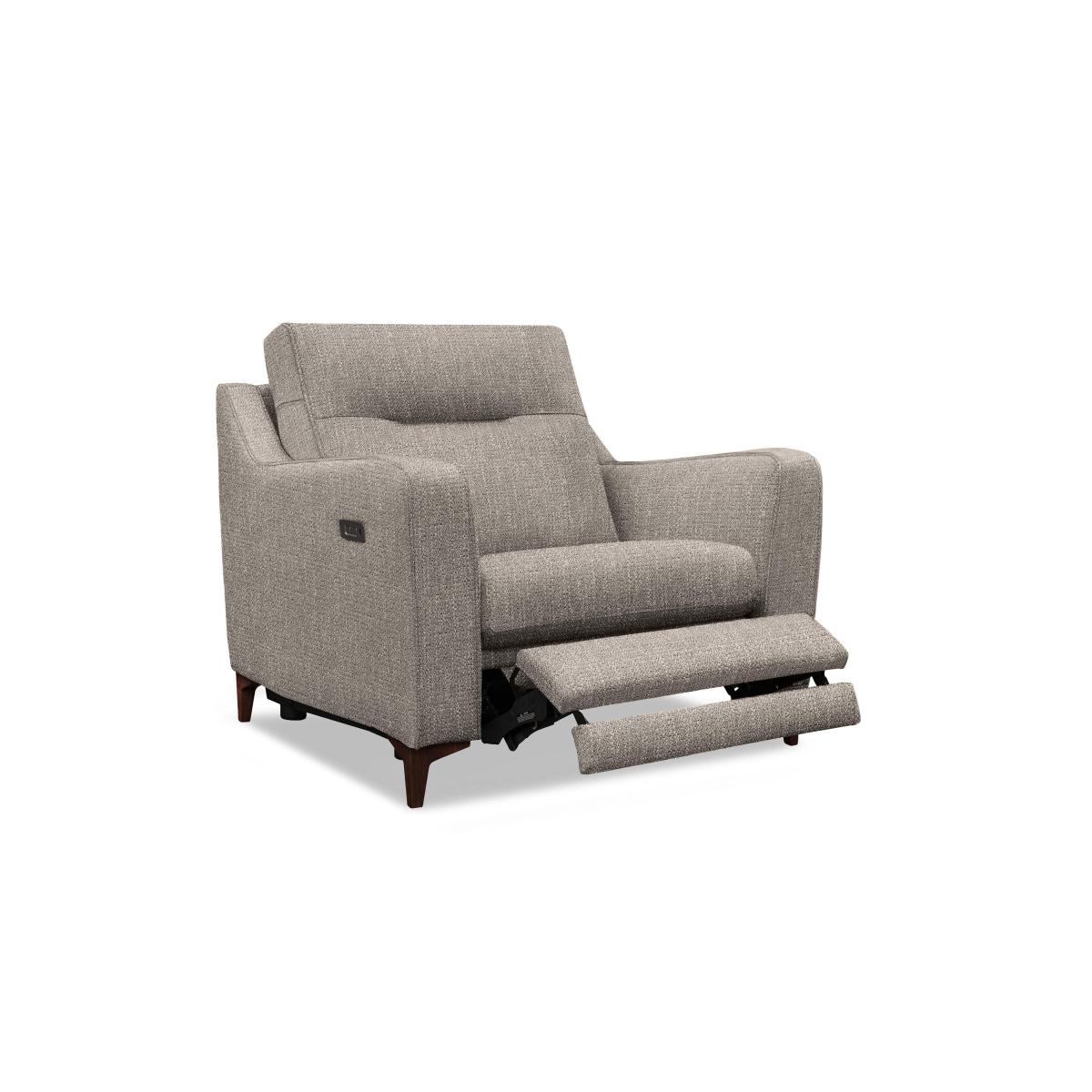 G Plan - Arlo Fabric Snuggler - Arola Sky with Walnut Feet – image 2