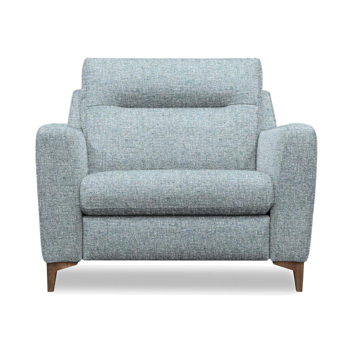 G Plan - Arlo Fabric Snuggler - Arola Sky with Walnut Feet – image 1