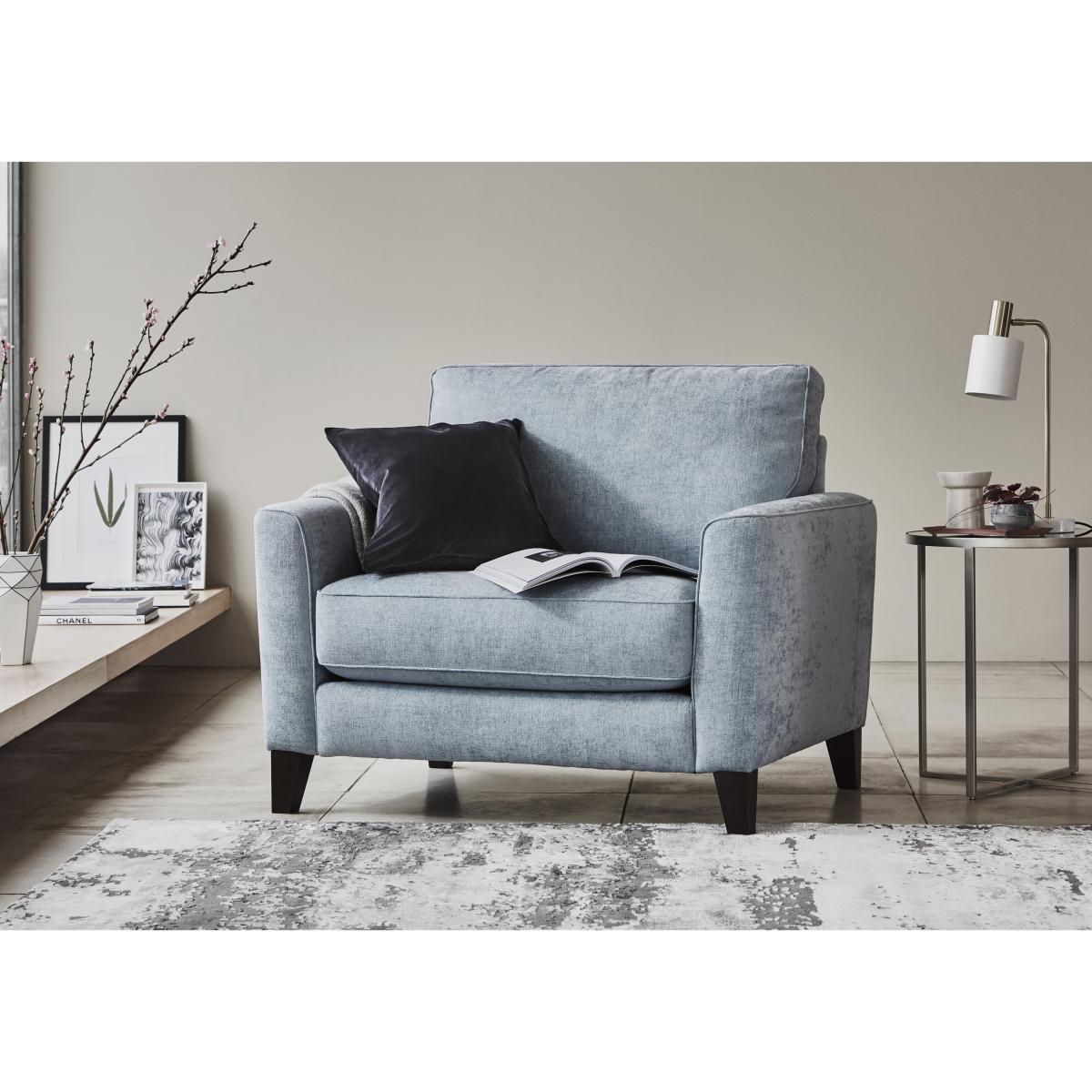 Brondby Fabric Cuddle Chair - Frost – image 2