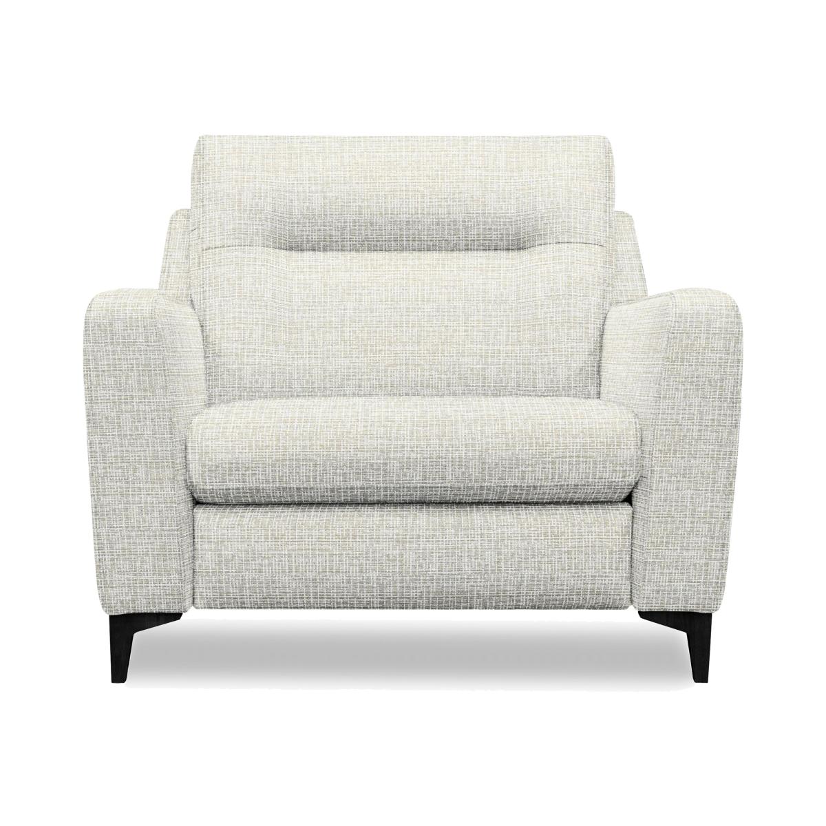 G Plan - Arlo Fabric Snuggler - Waffle Taupe with Ebony Feet – image 1