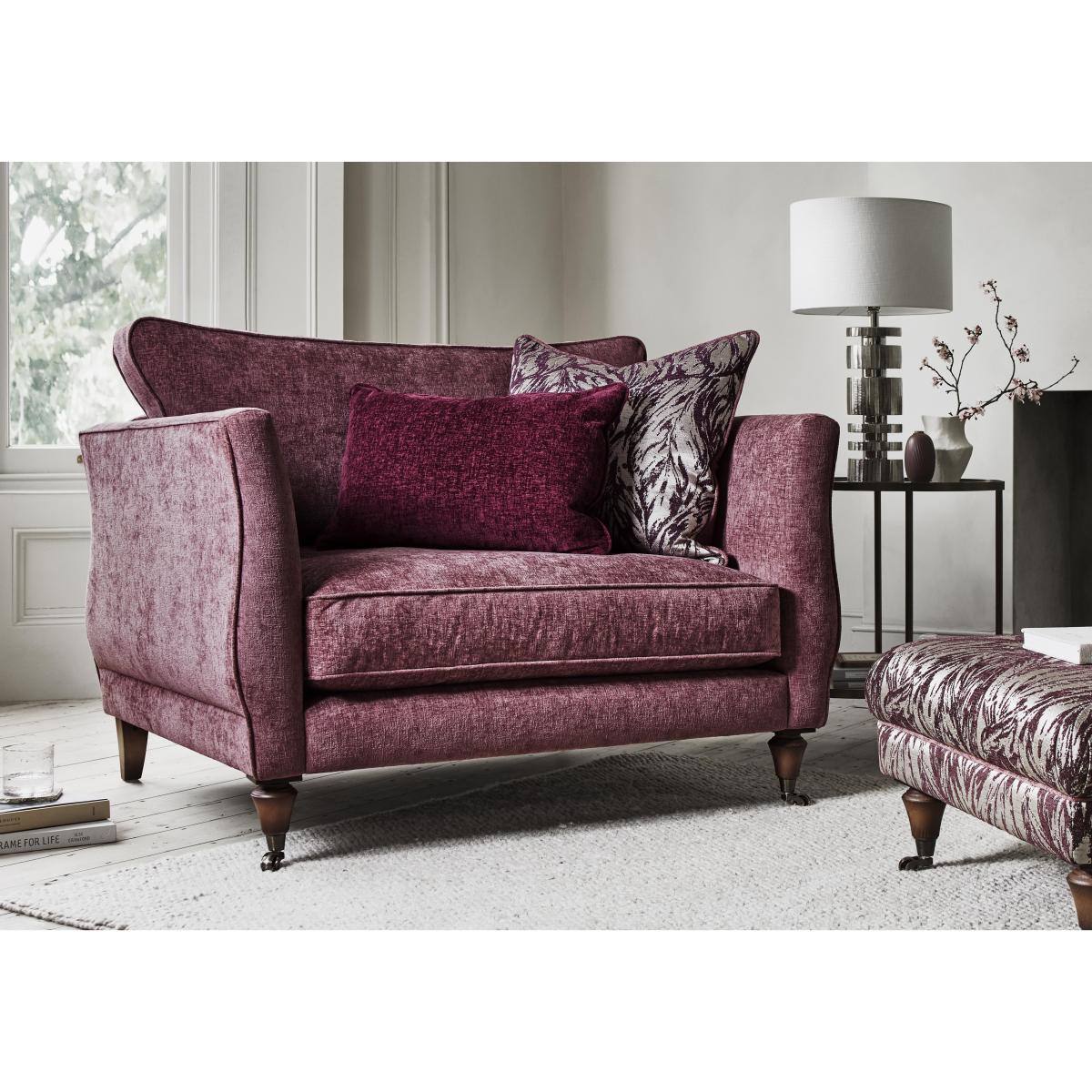 Boutique Chatterley Snuggler - Bolero Steel with Walnut Castor – image 2