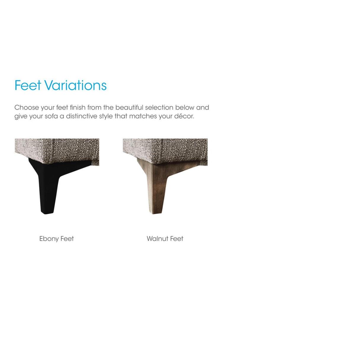 G Plan - Arlo Fabric Snuggler - Platinum with Walnut Feet – image 3