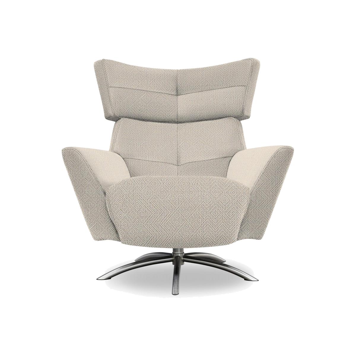 G Plan - Arlo Fabric Swivel Chair - Nebular Pebble – image 1