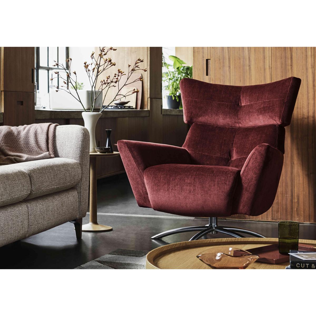 G Plan - Arlo Fabric Swivel Chair - Swift Cygnet – image 2