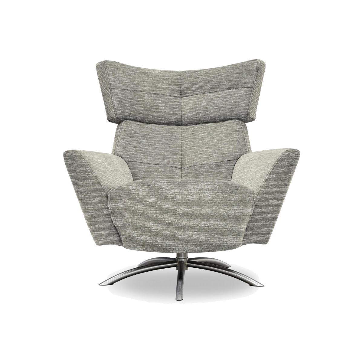 G Plan - Arlo Fabric Swivel Chair - Mirage Powder – image 1