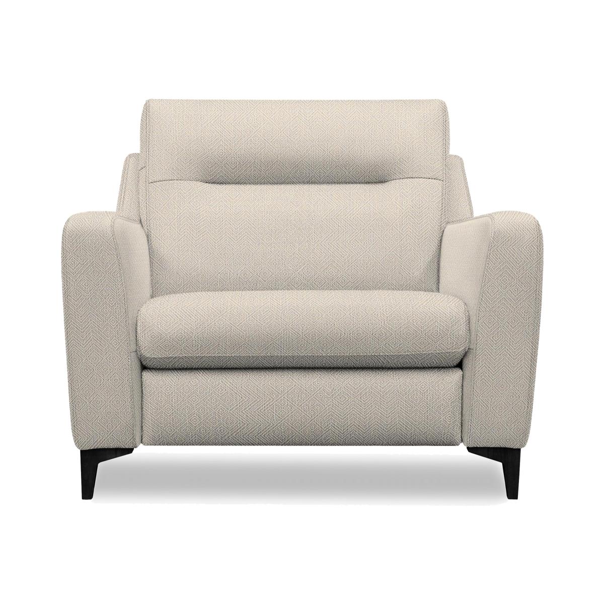 G Plan - Arlo Fabric Snuggler - Nebular Pebble with Ebony Feet – image 1