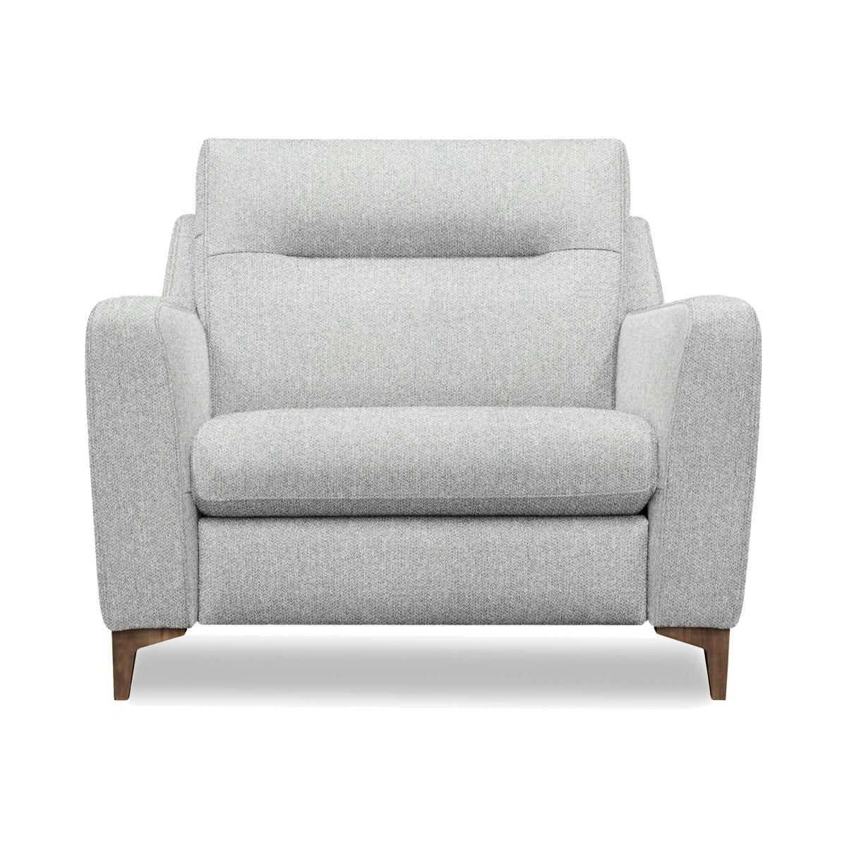 G Plan - Arlo Fabric Snuggler - Swift Cygnet with Walnut Feet – image 1