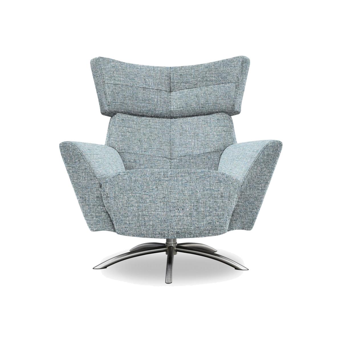 G Plan - Arlo Fabric Swivel Chair - Arola Sky – image 1