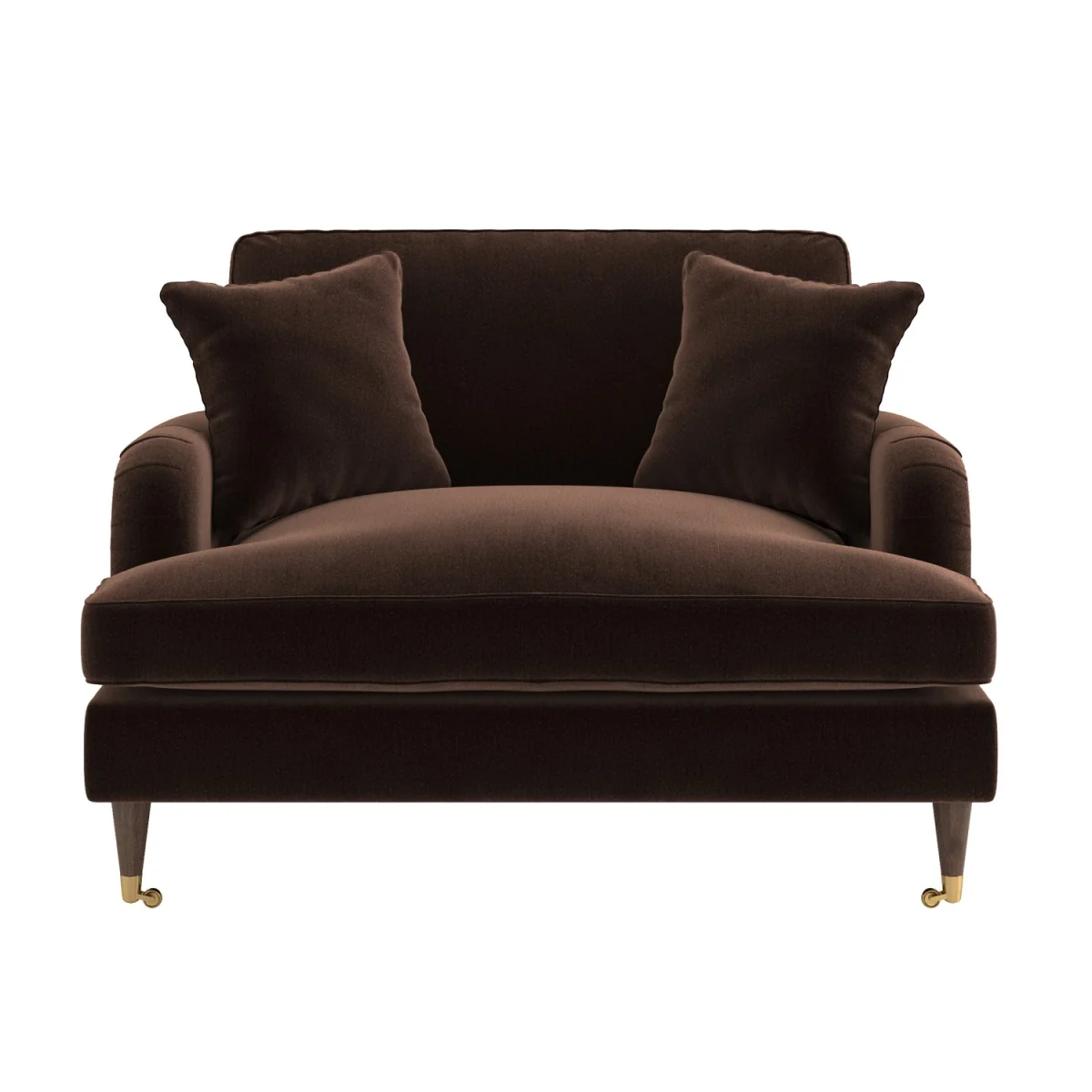 Brown Chenille Love Seat - Payton – image 5