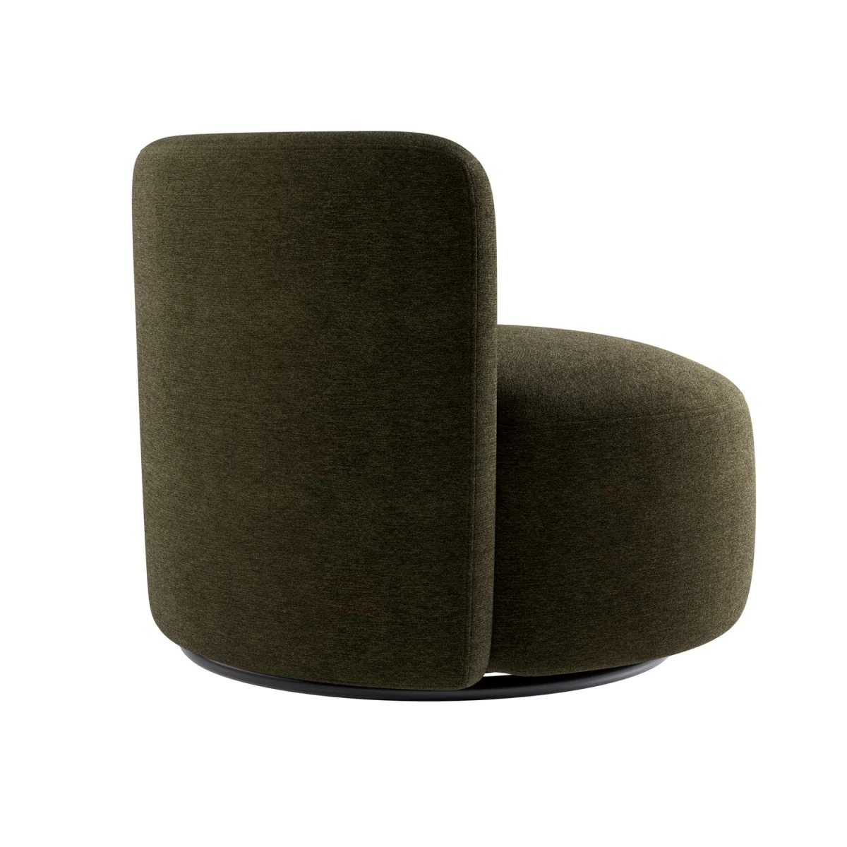 Green Chenille Swivel Love Seat - Elara – image 6