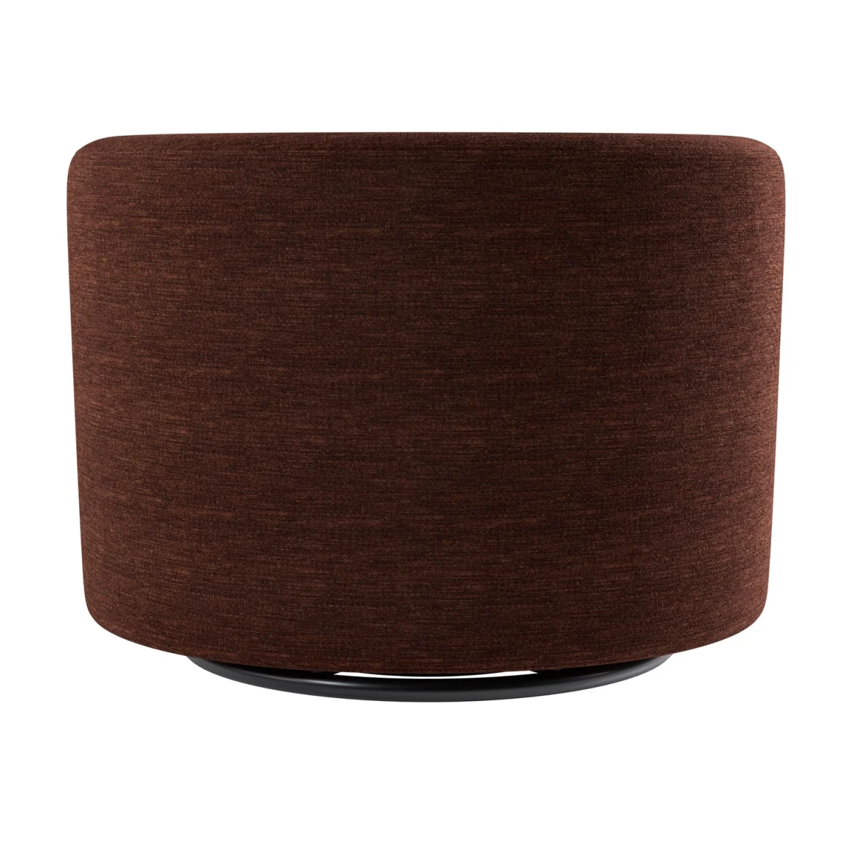 Berry Brown Chenille Swivel Love Seat - Elara – image 7