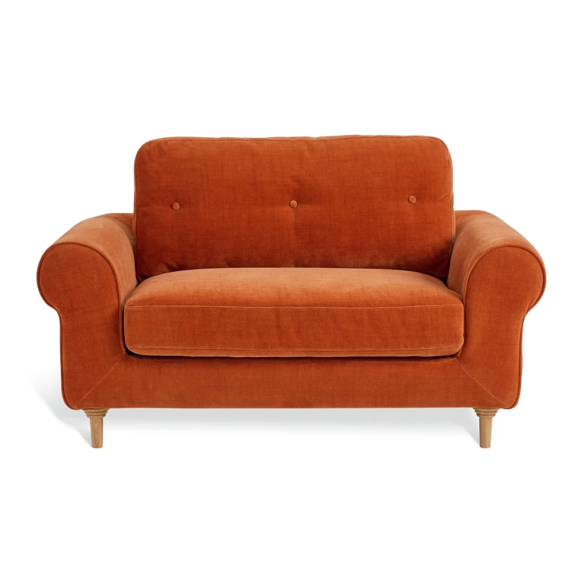 Habitat Chester Fabric Cuddle Chair - Rust – image 3