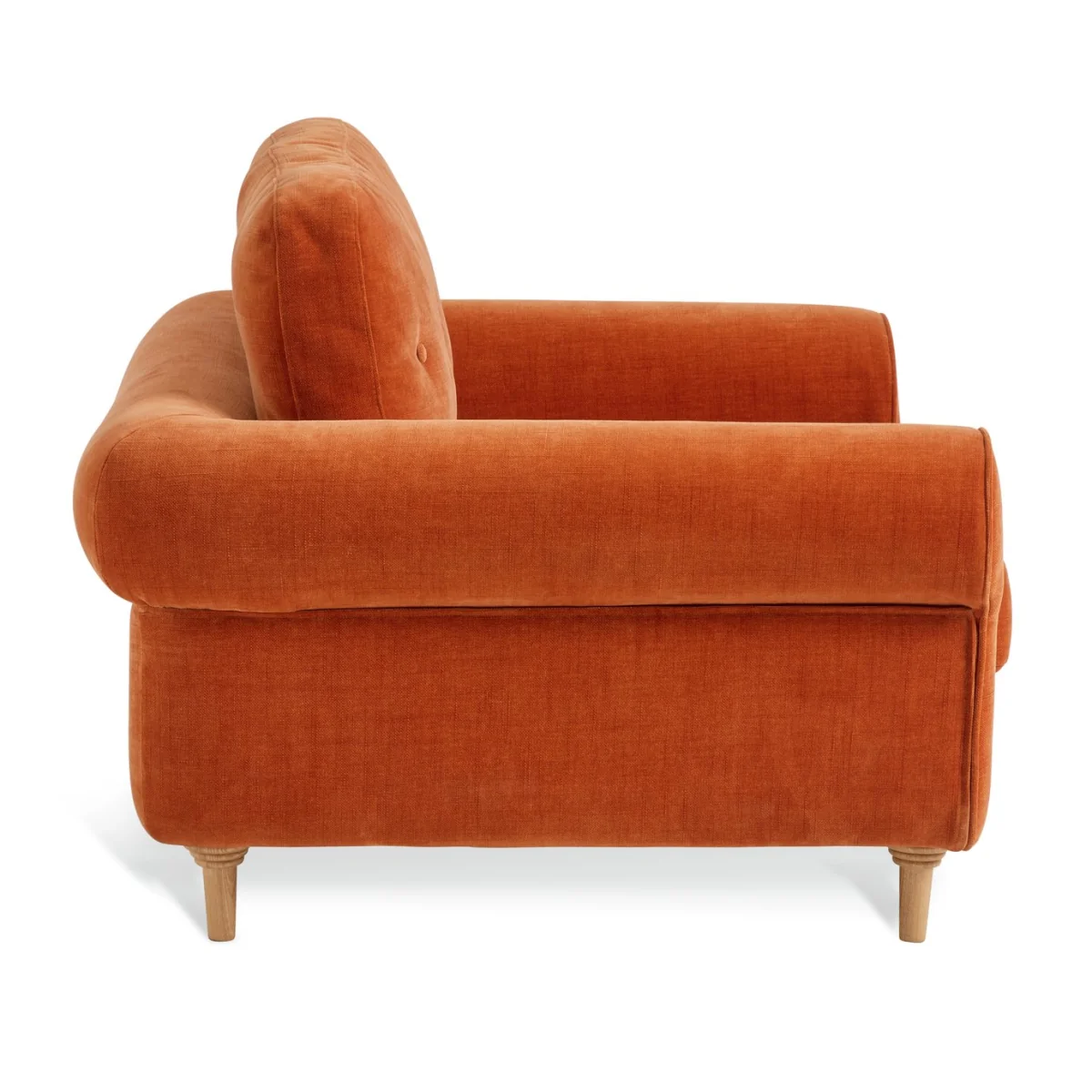 Habitat Chester Fabric Cuddle Chair - Rust – image 6