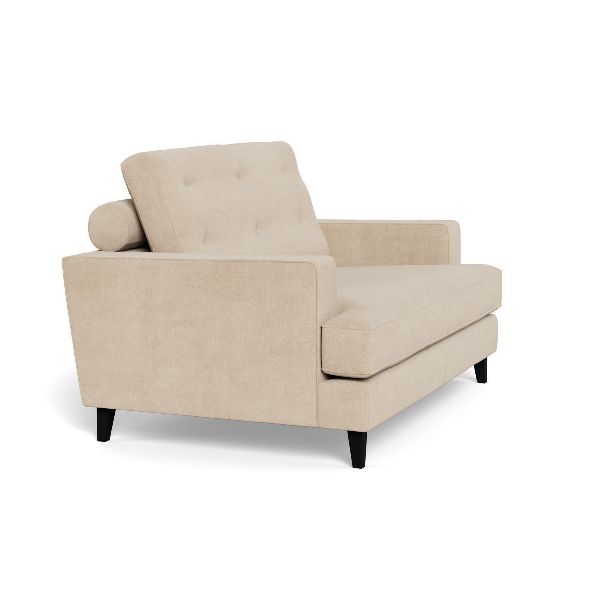 Heal's Mistral Loveseat Brushed Cotton Oat Natural Feet - Heal's UK Furniture – image 2