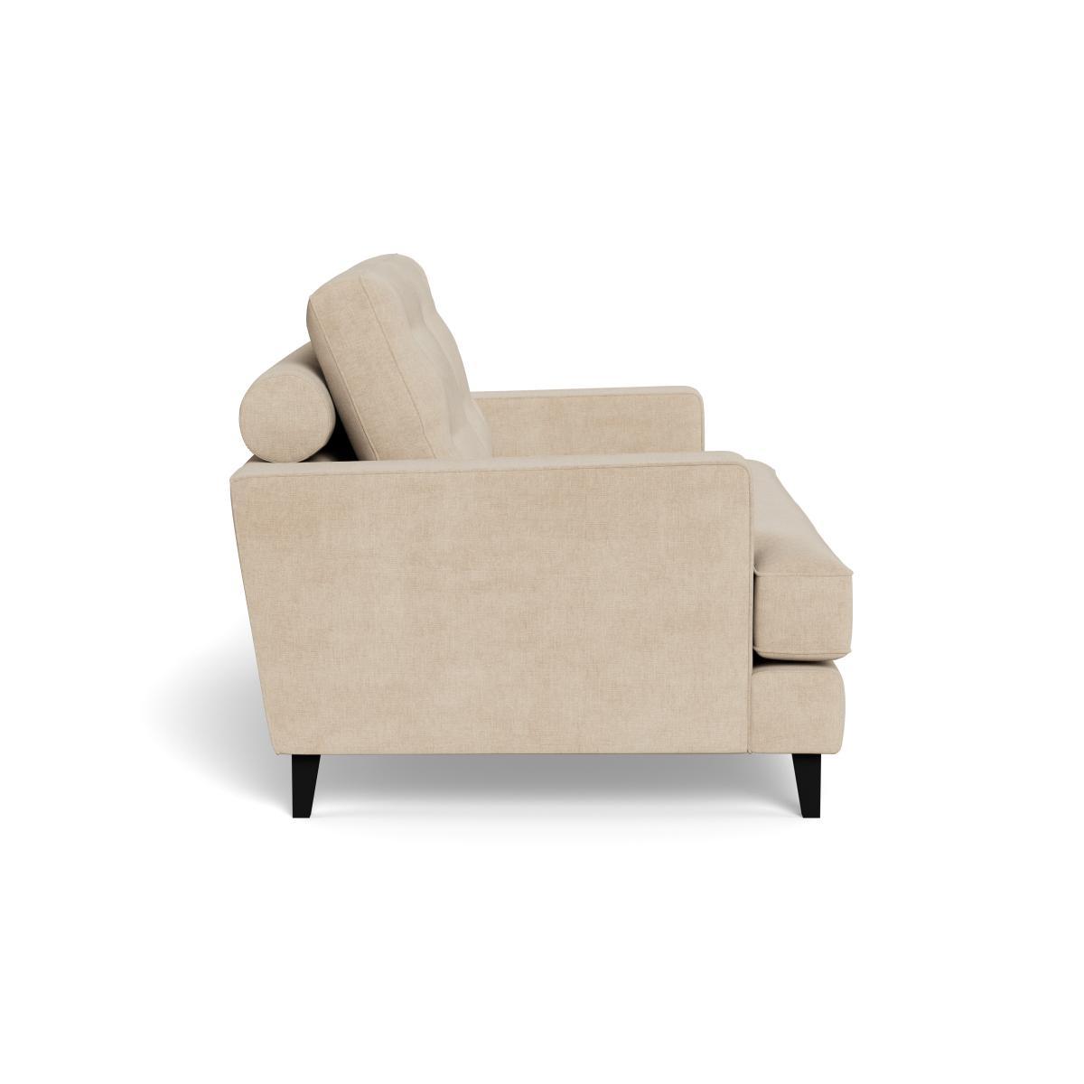 Heal's Mistral Loveseat Brushed Cotton Oat Natural Feet - Heal's UK Furniture – image 3