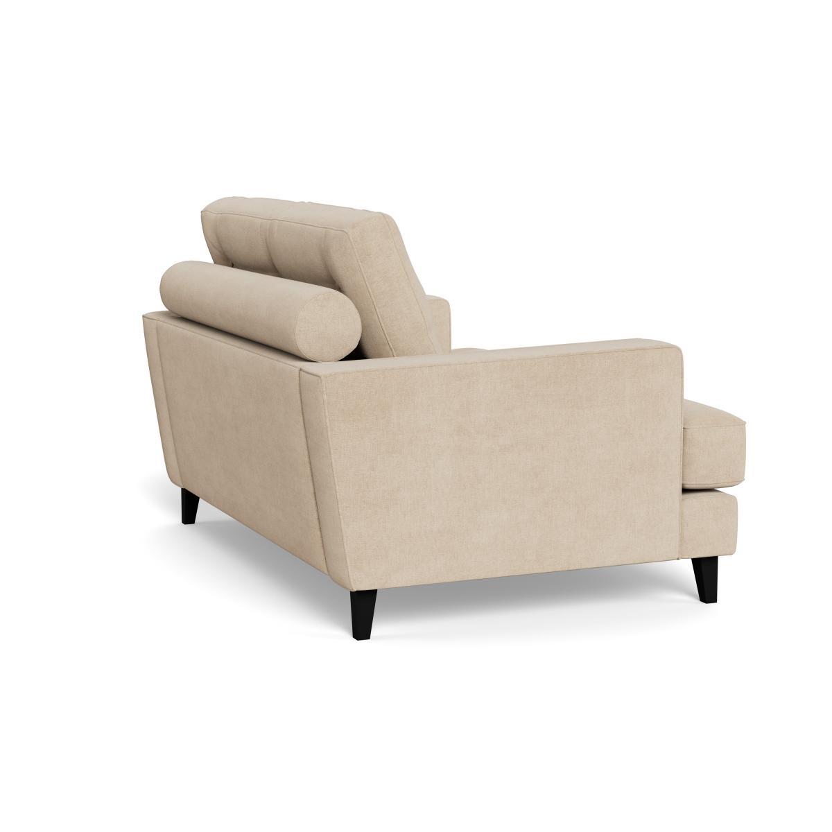 Heal's Mistral Loveseat Brushed Cotton Oat Natural Feet - Heal's UK Furniture – image 4