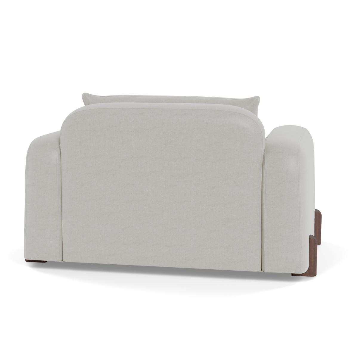 Heal's Nuvola Loveseat Capelo Sea Salt Walnut Stained Feet – image 5