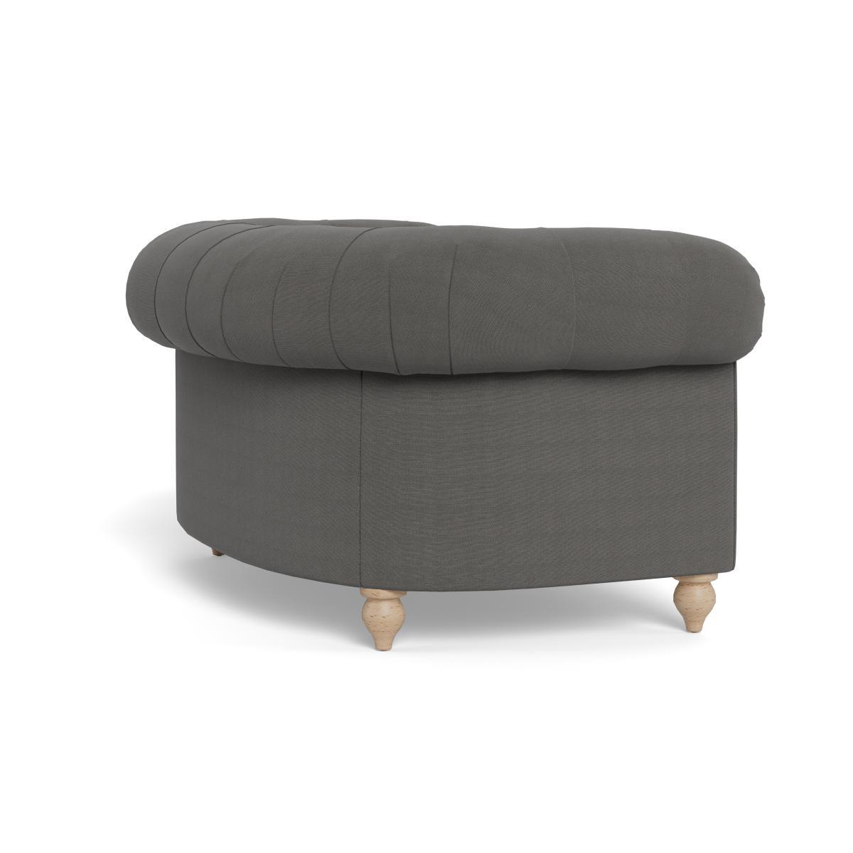 Heal's Fitzrovia Loveseat Tejo Recycled Teal Stained Oak Feet - Heal's UK Furniture – image 4