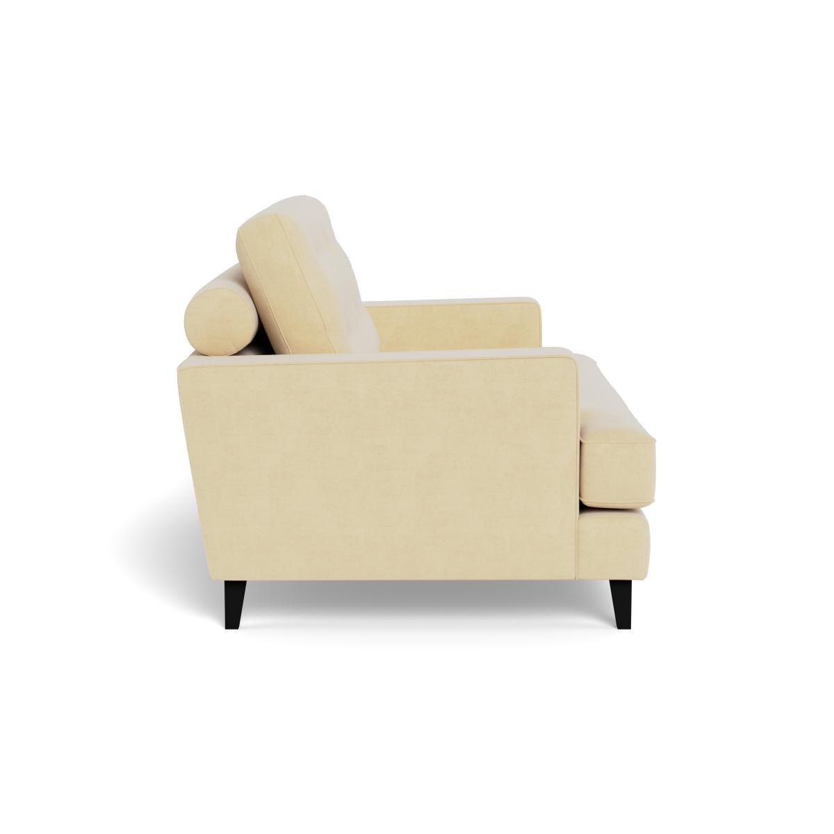 Heal's Mistral Loveseat Smart Luxe Velvet Biscuit Natural Feet – image 4