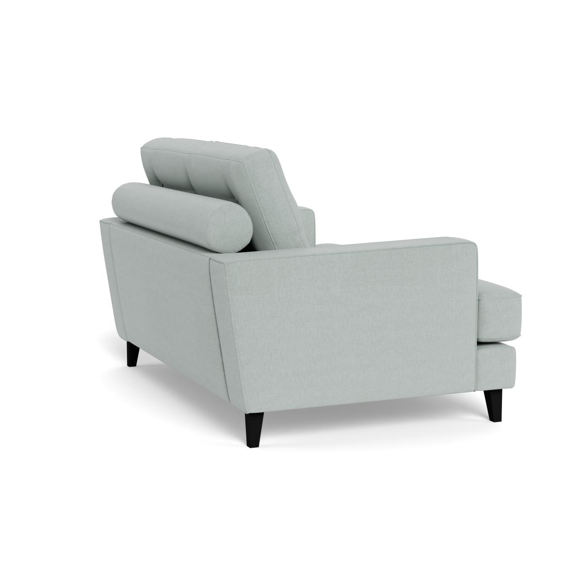 Heal's Mistral Loveseat Brushed Cotton Oat Black Feet – image 5