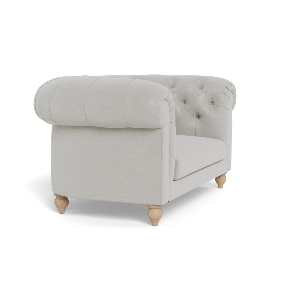 Heal's Fitzrovia Loveseat Capelo LinenCotton Sea Salt Natural Feet - Heal's UK Furniture – image 2